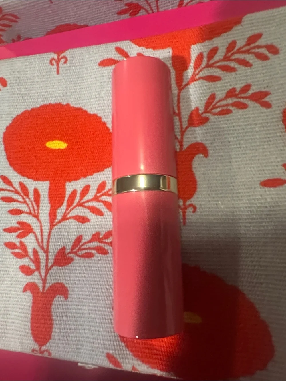 Estee Lauder Lipstick & Skincare Set in Bright Pink and Gold Accents